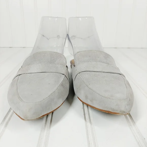 Steve Madden Gray Suede Flavor Flat Mule F922 - Picture 5 of 14